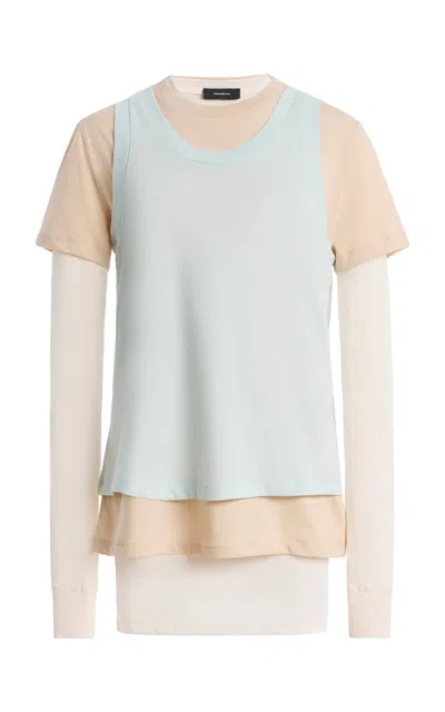 Wardrobe.nyc Layered Tee Mini In Multi