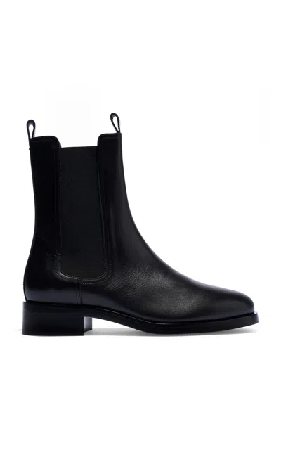 Aeyde Caspar Leather Boots In Black
