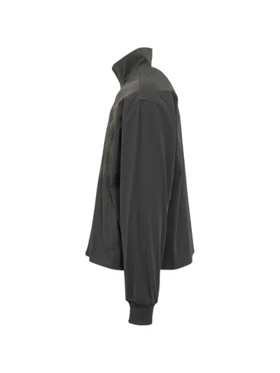 44 Label Group Essentials Zip Neck Jacket In Gray
