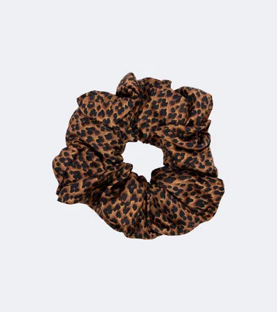 Etro Leopard-print Scrunchie In Sand