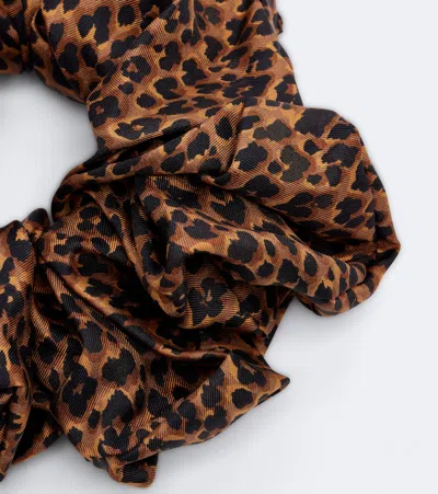 Etro Leopard-print Scrunchie In Sand