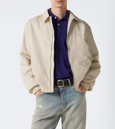 Acne Studios Logo Technical Jacket In Sand