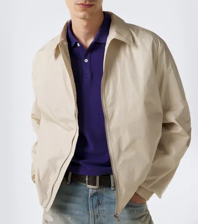 Acne Studios Logo Technical Jacket In Sand