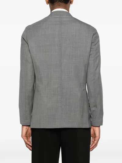 Latorre Soffio Buttoned Virgin Wool Jacket In Gray