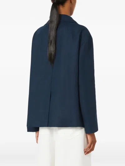 's Max Mara Double-breasted Blazer In Blue