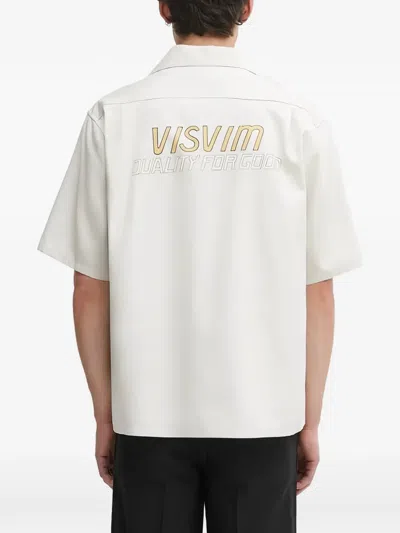 Visvim 키시 Sp 포켓 자수 셔츠 In White