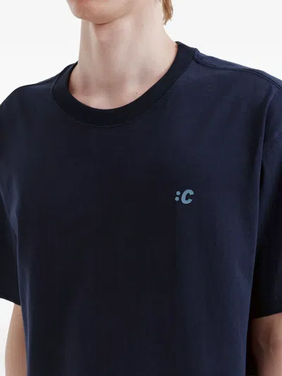 Chocoolate 라운드 넥 티셔츠 In Blue