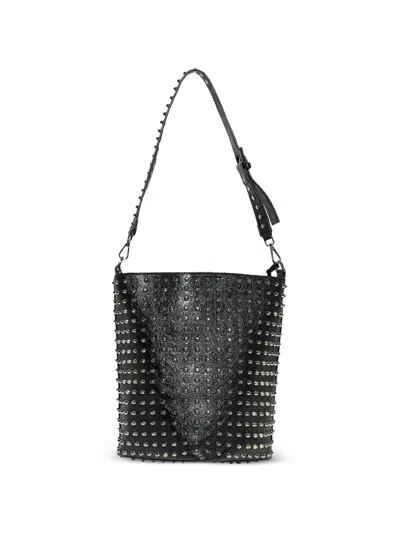 John Richmond 스터드 버킷 백 In Black