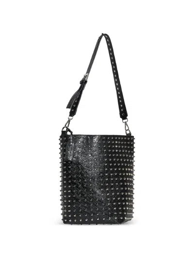 John Richmond 스터드 버킷 백 In Black