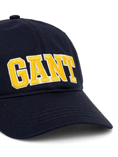 Gant 자수 캡 모자 In Blue