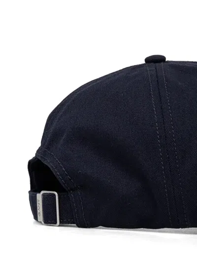Gant 자수 캡 모자 In Blue
