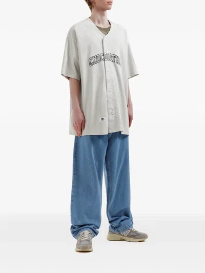 Chocoolate Button-front Shirt In White