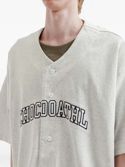 Chocoolate Button-front Shirt In White