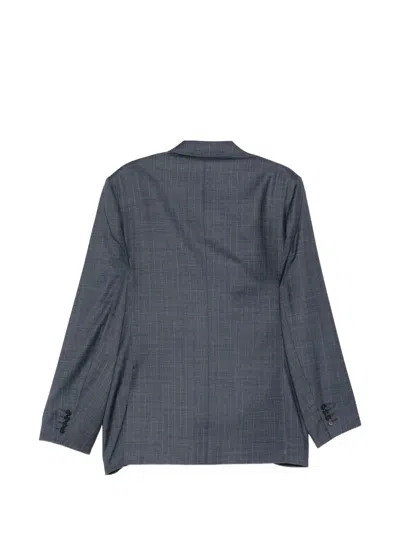 Canali 더블 브레스티드 수트 In Blue