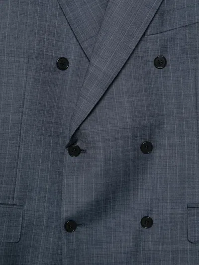 Canali 더블 브레스티드 수트 In Blue