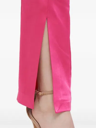 Benetton 레그 슬릿 팬츠 In Pink