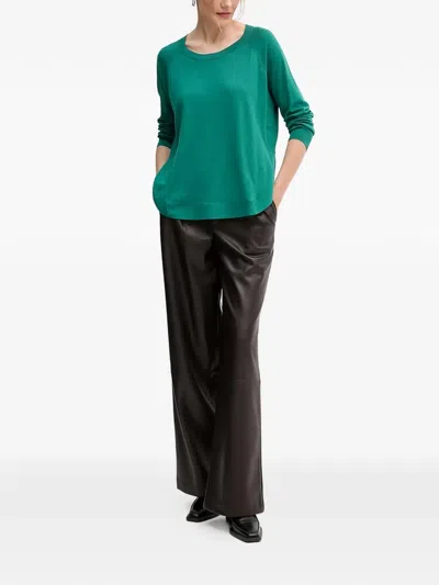 Benetton 래글런 소매 스웨터 In Green