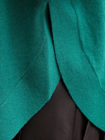 Benetton 래글런 소매 스웨터 In Green