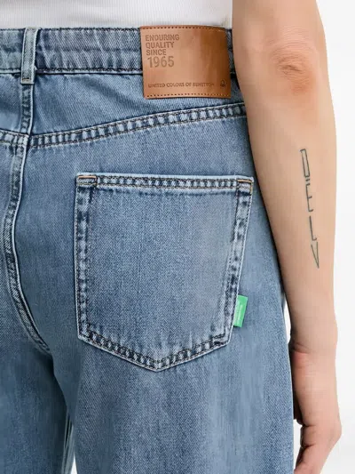 Benetton 패치 포켓 진 In Blue