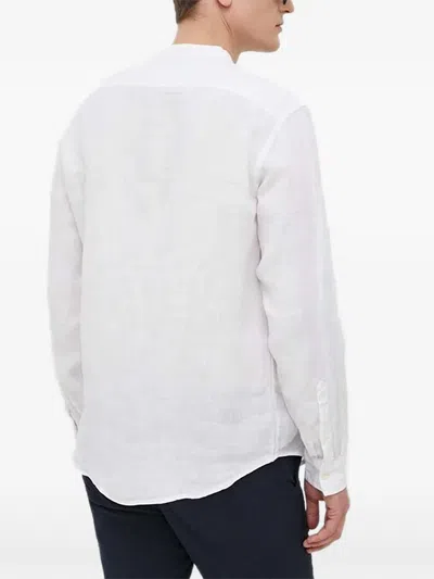 Benetton 리넨 셔츠 In White