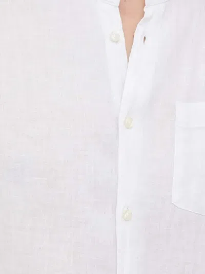 Benetton 리넨 셔츠 In White