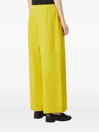 's Max Mara Drawstring Trousers In Yellow
