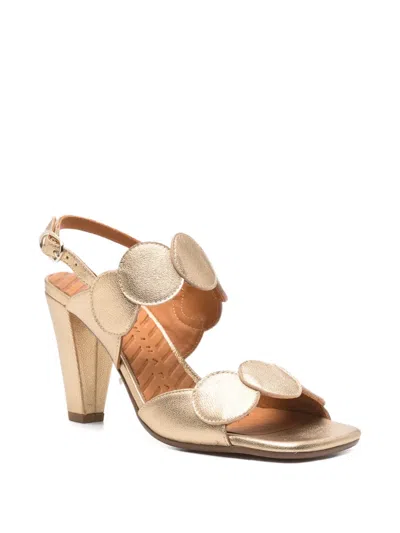 Chie Mihara 서클 스트랩 샌들 In Gold
