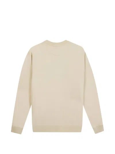 Maison Labiche 로고 자수 스웨트셔츠 In Neutral
