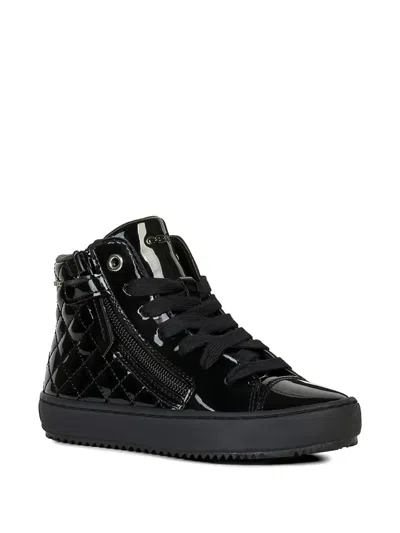 Geox Kalispera キルティング ジップスニーカー In Black