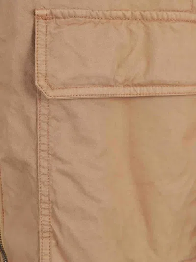 Herno Hooded Pocket Jacket In Brown
