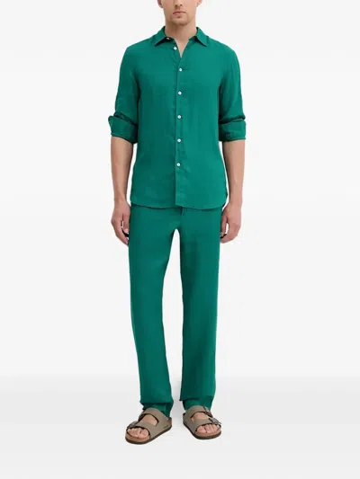 Benetton ボタン シャツ In Green