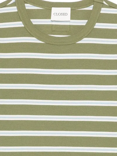 Closed Striped T-shirt In Green