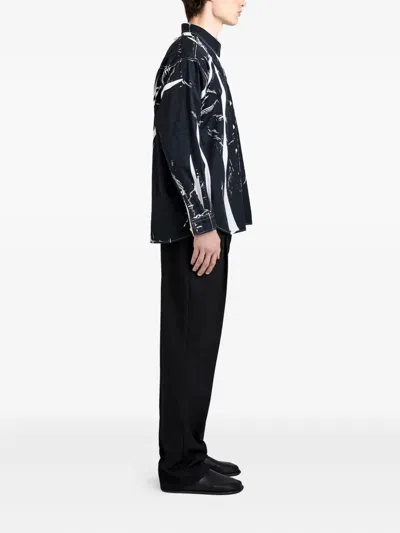 Proenza Schouler 시몬 프린트 셔츠 In Black