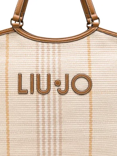 Liu •jo 로고 패치 토트 백 In Brown