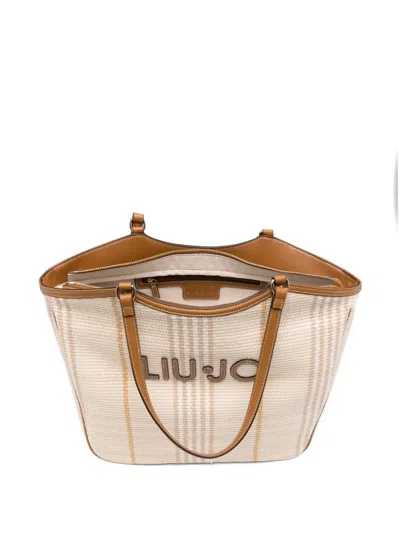 Liu •jo 로고 패치 토트 백 In Brown