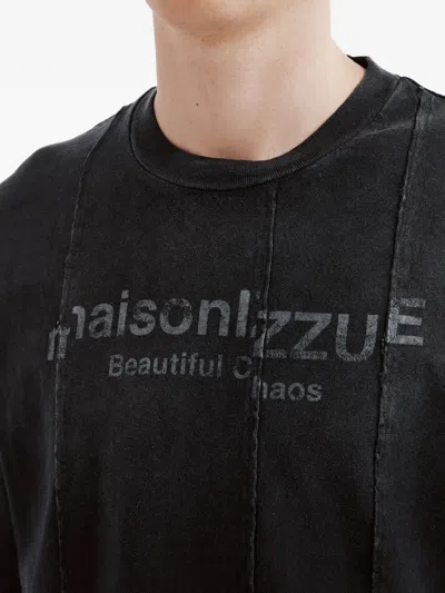 Izzue 코튼 티셔츠 In Black