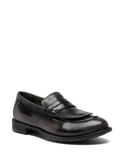 Officine Creative 러보프 레더 로퍼 In Black