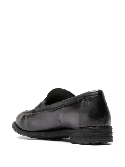 Officine Creative 러보프 레더 로퍼 In Black