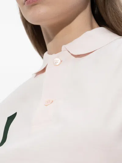 Issey Miyake 폴로 셔츠 미니 드레스 In White