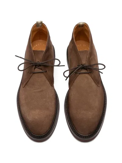 Officine Creative 두드 플렉시 004 레더 레이스업 부츠 In Brown