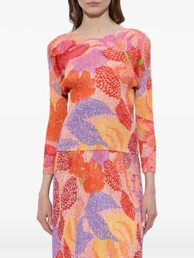 Issey Miyake 플리츠 블라우스 In Multi