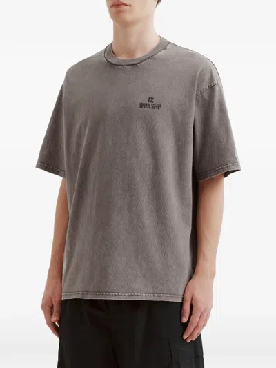 Izzue Logo-print T-shirt In Gray