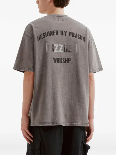 Izzue Logo-print T-shirt In Gray