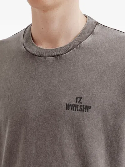 Izzue Logo-print T-shirt In Gray