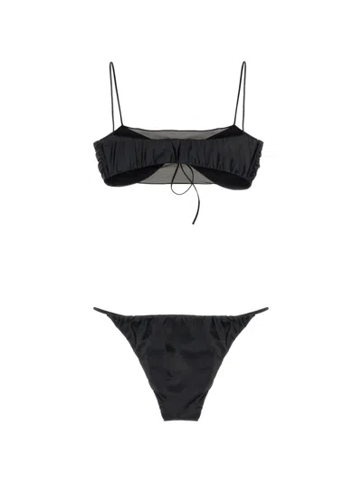 A.li.ás Mesh Bow Bikini In Black