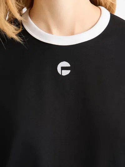 Fusalp Tanixa Contrast-trim Logo T-shirt In Black