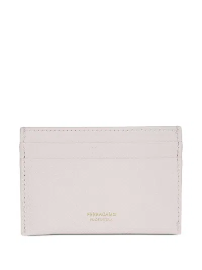 Ferragamo 간치니 레더 카드홀더 In Neutral