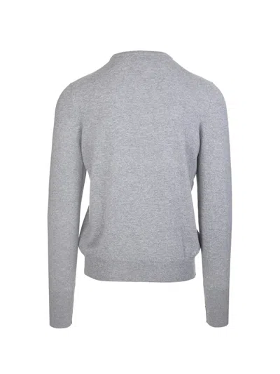 Fedeli 아르헨티나 캐시미어 울 스웨터 In Gray