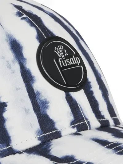 Fusalp Stripe Logo Cap In White