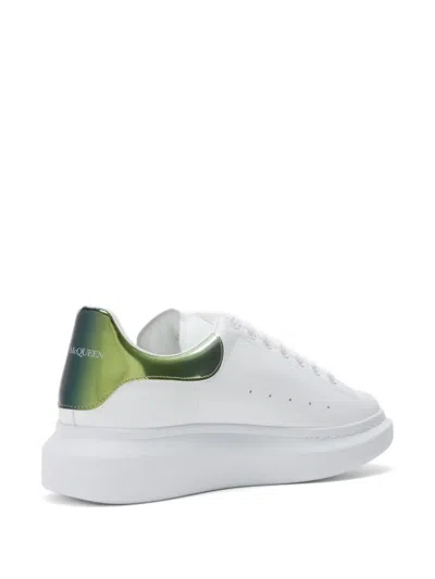 Alexander Mcqueen Platform Calf Leather Sneaker In White